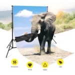 200x200cm Photo Studio Background Support Stand Backdrop Crossbar Bracket Kit - Image 10