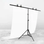 200x200cm T-Shape Photo Studio Background Support Stand Backdrop Crossbar Bracket Kit with Clips, No Backdrop