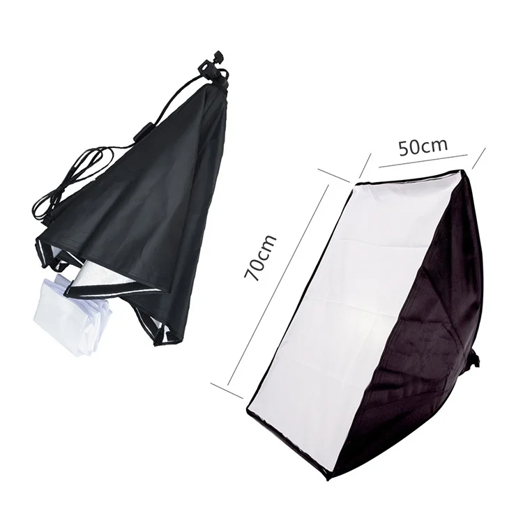 DCA0991_2.webp 50x70cm Single Light Softbox + 2m Photography Lighting Tripod Mount Stand + Arm Jib Crossbar Bracket Studio Flash Light Set - Image 3