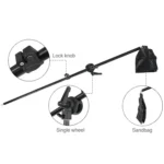 50x70cm Single Light Softbox + 2m Photography Lighting Tripod Mount Stand + Arm Jib Crossbar Bracket Studio Flash Light Set - Image 6