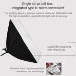 50x70cm Single Light Softbox + 2m Photography Lighting Tripod Mount Stand + Arm Jib Crossbar Bracket Studio Flash Light Set - Image 8