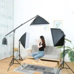 50x70cm Single Light Softbox + 2m Photography Lighting Tripod Mount Stand + Arm Jib Crossbar Bracket Studio Flash Light Set - Image 9