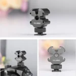 YELANGU YLG0601A A68 3-Head Cold Shoe Mount Adapter Microphone Flash Light Metal Holder Bracket - Image 9