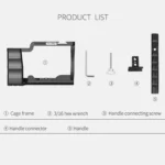 YELANGU C14 YLG0714A Video Camera Cage Stabilizer with Handle for Canon EOS M50 - Image 18