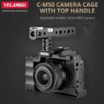 YELANGU C14 YLG0714A Video Camera Cage Stabilizer with Handle for Canon EOS M50 - Image 7