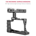 YELANGU C14 YLG0714A Video Camera Cage Stabilizer with Handle for Canon EOS M50 - Image 9