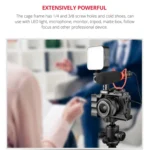 YELANGU C14 YLG0714A Video Camera Cage Stabilizer with Handle for Canon EOS M50 - Image 10