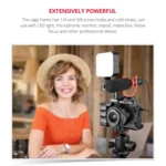 YELANGU C14-A YLG0714A-A Video Camera Cage Stabilizer for Canon EOS M50 - Image 9