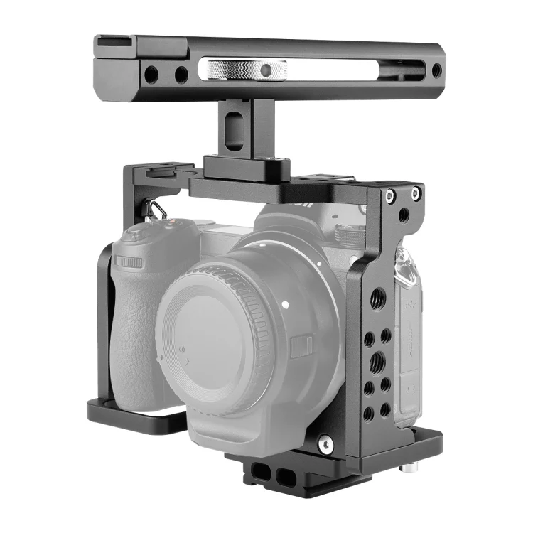YELANGU C15-B YLG0711A-A Video Camera Cage Stabilizer with Handle for Nikon Z6 / Z7