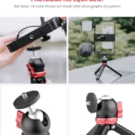 YELANGU T1 YLG1202A Pocket Mini Metal Desktop Tripod Mount with 360 Degree Ball Head for DSLR & Digital Cameras - Image 16