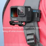 RUIGPRO 360 Degree Rotating Quick Release Strap Mount Shoulder Backpack Mount for GoPro, Insta360, DJI and Other Action Cameras - Image 4