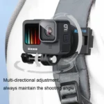 RUIGPRO 360 Degree Rotating Quick Release Strap Mount Shoulder Backpack Mount for GoPro, Insta360, DJI and Other Action Cameras - Image 5