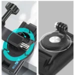 RUIGPRO 360 Degree Rotating Quick Release Strap Mount Shoulder Backpack Mount for GoPro, Insta360, DJI and Other Action Cameras - Image 6