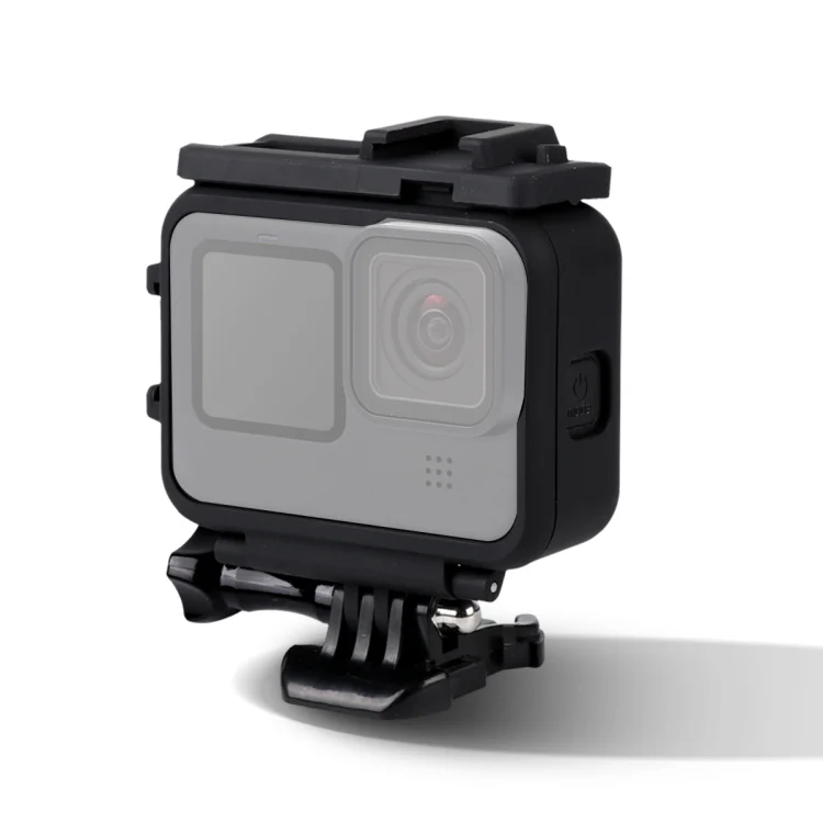 DCA1073B_1.webp For GoPro HERO10 Black / HERO9 Black Plastic Frame Mount Protective Case with Base Buckle & Long Screw - Image 2
