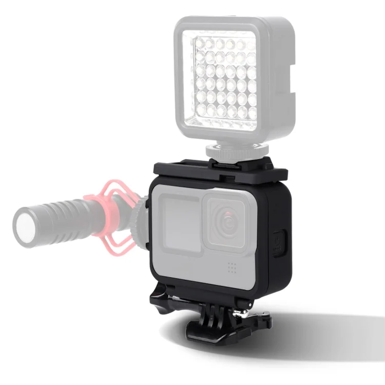 DCA1073B_3.webp For GoPro HERO10 Black / HERO9 Black Plastic Frame Mount Protective Case with Base Buckle & Long Screw - Image 4