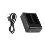 USB Dual Batteries Charger with Cable & Indicator Light for GoPro HERO9 Black / HERO10 Black - Image 2