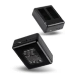 USB Dual Batteries Charger with Cable & Indicator Light for GoPro HERO9 Black / HERO10 Black - Image 3