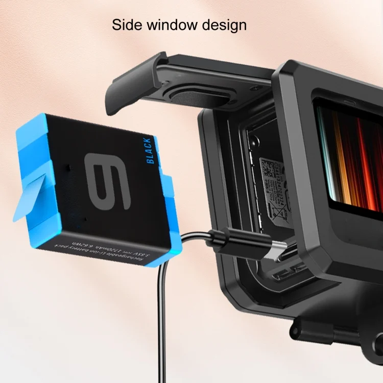 DCA1088B_3.webp For GoPro HERO10 Black / HERO9 Black ABS Plastic Border Frame Mount Protective Case with Buckle Basic Mount & Screw - Image 4