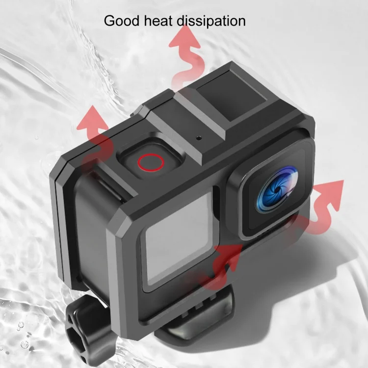 DCA1088B_4.webp For GoPro HERO10 Black / HERO9 Black ABS Plastic Border Frame Mount Protective Case with Buckle Basic Mount & Screw - Image 5