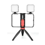YELANGU PC203 YLG1801C Vlogging Live Broadcast LED Selfie Light Smartphone Video Rig Handle Stabilizer Plastic Bracket Tripod Kits - Image 2