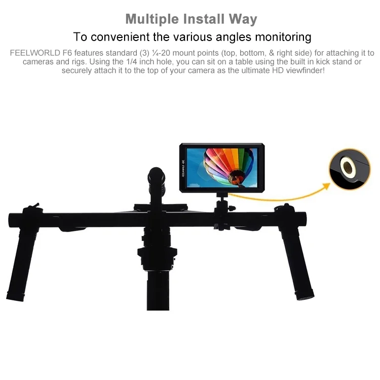DCA1125_14.webp FEELWORLD F6 1920x1080 5.5 inch IPS Screen HDMI 4K Camera Field Monitor - Image 15