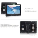FEELWORLD FW1018SPV1 1920x1200 10.1 inch IPS Screen HD Color LCD Director Camera Field Monitor - Image 8