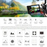 FEELWORLD LUT6 1920x1080 2600 nits 6 inch IPS Screen HDMI 4K Touch Control Camera Field Monitor - Image 7