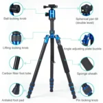 TRIOPO Oubao A-688 Adjustable Portable  Aluminum Alloy Tripod with Ball Head for SLR Camera - Image 5