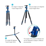 TRIOPO Oubao A-688 Adjustable Portable  Aluminum Alloy Tripod with Ball Head for SLR Camera - Image 6