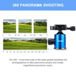 TRIOPO Oubao A-688 Adjustable Portable  Aluminum Alloy Tripod with Ball Head for SLR Camera - Image 10