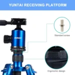 TRIOPO Oubao C-608S Adjustable Portable Carbon Fiber Tripod with Ball Head for SLR Camera - Image 11