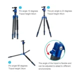 TRIOPO Oubao C-608S Adjustable Portable Carbon Fiber Tripod with Ball Head for SLR Camera - Image 6
