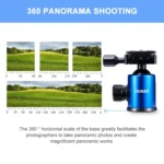 TRIOPO Oubao C-608S Adjustable Portable Carbon Fiber Tripod with Ball Head for SLR Camera - Image 10