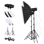 TRIOPO Oubao TTR400W 60x90cm Studio Softbox + Tripod Mount + 2x E27 150W Light Bulb Photography Lighting Tow Piece Set
