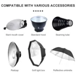 TRIOPO Oubao TTR400W 60x90cm Studio Softbox + Tripod Mount + 2x E27 150W Light Bulb Photography Lighting Tow Piece Set - Image 5