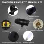 TRIOPO Oubao TTR400W 60x90cm Studio Softbox + Tripod Mount + 2x E27 150W Light Bulb Photography Lighting Tow Piece Set - Image 8