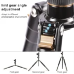 TRIOPO 554 Adjustable Portable  Aluminum Alloy Tripod with D-2A Ball Head for SLR Camera - Image 12