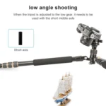 TRIOPO 554 Adjustable Portable  Aluminum Alloy Tripod with D-2A Ball Head for SLR Camera - Image 7