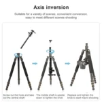 TRIOPO 554 Adjustable Portable  Aluminum Alloy Tripod with D-2A Ball Head for SLR Camera - Image 8