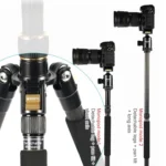 TRIOPO 853 Adjustable Portable Carbon Fiber Tripod with D2-A Ball Head for SLR Camera - Image 15