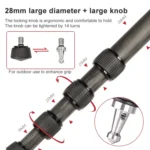 TRIOPO 888 Adjustable Portable Carbon Fiber Tripod with Q-2 Ball Head for SLR Camera, Pipe diameter: 28cm - Image 12