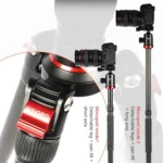 TRIOPO 888 Adjustable Portable Carbon Fiber Tripod with Q-2 Ball Head for SLR Camera, Pipe diameter: 28cm - Image 15