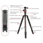 TRIOPO 888 Adjustable Portable Carbon Fiber Tripod with Q-2 Ball Head for SLR Camera, Pipe diameter: 28cm - Image 4