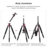 TRIOPO 888 Adjustable Portable Carbon Fiber Tripod with Q-2 Ball Head for SLR Camera, Pipe diameter: 28cm - Image 9