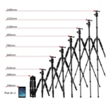 TRIOPO T259G+Q2 Adjustable Portable Carbon Fiber Tripod with Q-2 Ball Head for SLR Camera - Image 3