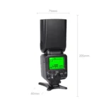 Triopo TR-666 2000mAh 2.4G Wireless Dual TTL Mode Flash Speedlite for Canon / Nikon DSLR Cameras - Image 2