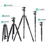 TRIOPO Oubao A-608S  Adjustable Portable  Aluminum Alloy Tripod with Ball Head for SLR Camera - Image 4