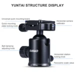 TRIOPO Oubao A-608S  Adjustable Portable  Aluminum Alloy Tripod with Ball Head for SLR Camera - Image 8