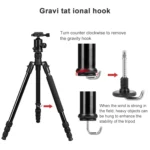 TRIOPO Oubao TA300 Adjustable Portable Aluminum Alloy Tripod with Ball Head for SLR Camera - Image 6