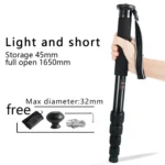 BEXIN MAS325 Portable Travel Outdoor DSLR Camera Aluminum Alloy Monopod Holder - Image 2